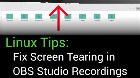 fix screen tearing linux 